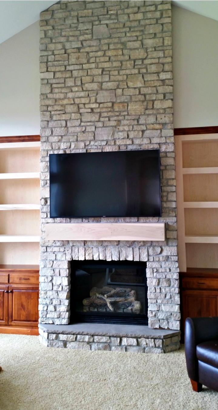Ackerson Masonry, Custom Fireplace Cedar Falls Iowa, Brick Block Stone Cedar Falls IA